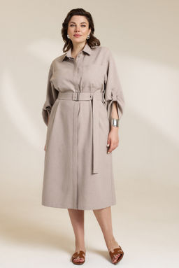 Платье 0857 бежевый