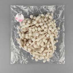 Тесьма декоративная с помпонами, 25±5 мм, 9.1±0.5 м, бежевая