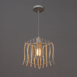 Светильник подвесной BayerLux «Оскол», ледяной белый, 1×40 Вт E27