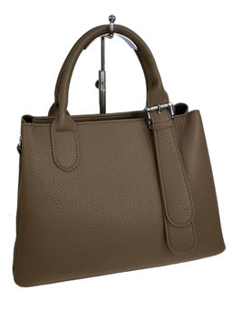 Женская сумка из искусственной кожи, цвет коричневый