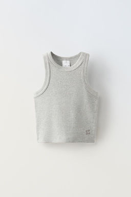 EMBROIDERED RIBBED TOP - Zara фото 2