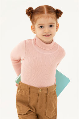 Пыльно-розовый свитер для девочки - U.s. polo assn фото 6