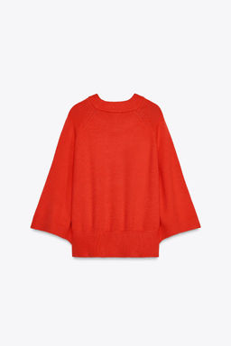 KNIT SWEATER WITH WIDE SLEEVES - Zara фото 6