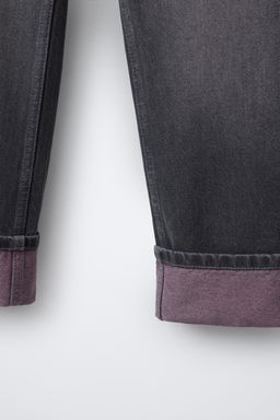 FADED STRAIGHT-LEG JEANS - Zara фото 4