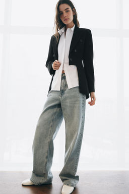 BLAZER ASIM?TRICA ZW COLLECTION / Negro