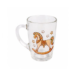 Кружка КАПУЧИНО НОВОГОДНИЕ ИГРУШКИ 300мл