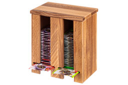 Подставка для чайных пакетиков 17*10,5*20 см со съемной крышкой (вертикальная)