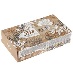 Салфетки бумажные GrandPero non-stop , 2-х слойные 20х20см, 100 штук в коробочке, цвета микс1: Розовый туман + Сонет + Малахит + Дамасск (Россия) - Домашняя мода фото 3