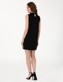 Siyah A Kesim Triko Elbise - Pierre cardin фото 4