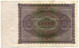 100000 марок 1923 года Германия
