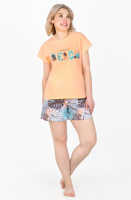 Пижама Секрет П-266 (42-56) кулирка - Лотос фото 10