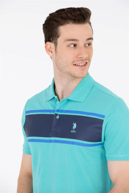 U. S. Polo Assn Мужская мятная футболка-поло - U.s. polo assn фото 10