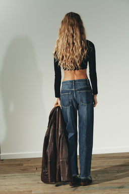 TRF MOM HIGH-WAIST JEANS - Zara фото 4