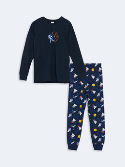 Bisiklet Yaka Erkek ?ocuk Pijama Tak?m?