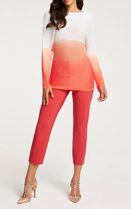 Пуловер, папайя-белый - Linea tesini фото 5