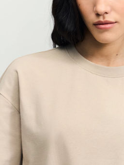 Базовая футболка оверсайз из хлопка / Zarina  фото 7