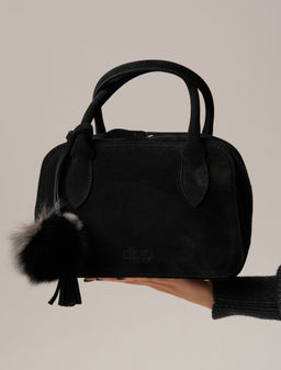 Замшевая сумка Polly DBR 31348 черный