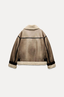 DOUBLE-FACED JACKET WITH TABS - Zara фото 7