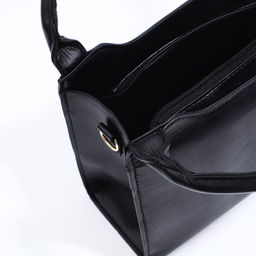 Сумка-тоут на молнии, цвет чёрный - Simaland фото 8