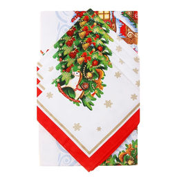 Набор новогодний «Новогодняя сказка»: скатерть 150×180 см ±3 см с ГМВО, салфетка 40×40 см-8 шт., 100% хлопок