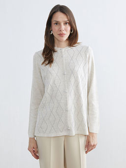 Baklava Desenli Kad?n Triko H?rka