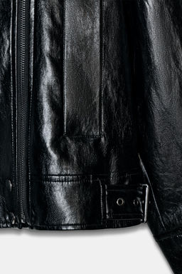 ZW COLLECTION LEATHER EFFECT JACKET - Zara фото 9