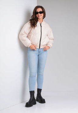 Бомбер Modema 1051-3 ваниль  фото 2