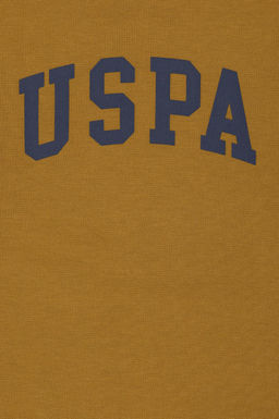 _ocuk A__k Haki Basic Bisiklet Yaka Sweatshirt