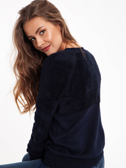 CONTE Ультрапушистый джемпер с вискозой премиального качества 041 синий - Conte elegant фото 2