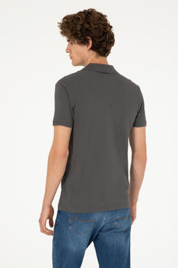 Мужская базовая футболка антрацитового цвета Неожиданная скидка в корзине - U.s. polo assn фото 5