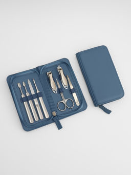 Маникюрный набор «Премиум», 8 предметов, в коробке, голубой