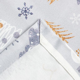 Набор новогодних салфеток Let it snow с декоративными кольцами, 40х40 см - 4 шт, хлопок, саржа - Этель фото 6
