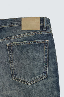 BERMUDA DENIM STRAIGHT FIT / Azul / Verde - Zara фото 11