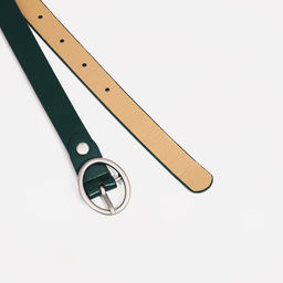Ремень женский, ширина 2 см, винт, пряжка металл, цвет зелёный - Simaland фото 2