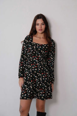 Платье с вырезом каре отрезное по талии - Martichelli фото 45