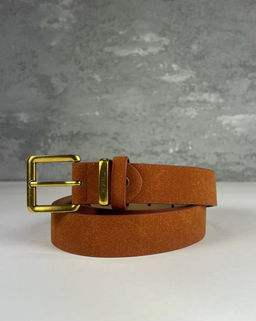 K12639 Ремень экозамша КОРИЧНЕВЫЙ