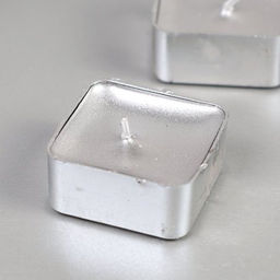 Свеча 25 штук набор Квадрат / M-2507 /уп 24/48/Новогодняя (Серебро) - Галеонтрейд фото 2