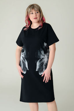 Арт. 4157 Туника женская 52-60 (5 шт) Цвет:черный