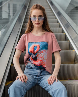 Футболка с шёлковой вставкой FSK096 *