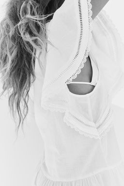 Vestido de algodon con jaretas - H&m фото 5