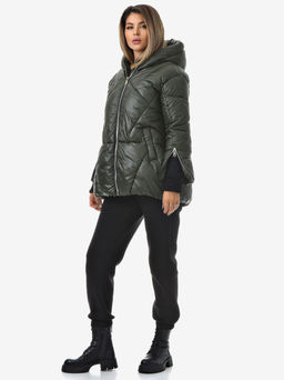 Зимняя куртка с вязанной отделкой - А+б коллекция фото 2