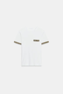 METALLIC THREAD T-SHIRT - Zara фото 21