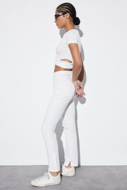 TRENDYOLMILLA Siyah Y?rtmacl? Yuksek Bel Flare Jeans TWOAW22JE0382  фото 36