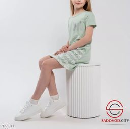 Детское летнее платье с принтом