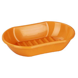 Мыльница настольная пластмассовая Эконом 13х9х3см, с решеткой (Россия) - Домашняя мода фото 2