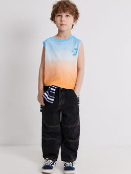 ACOOLA / Мaйка детская для мальчиков Hogan голубой принт  фото 6