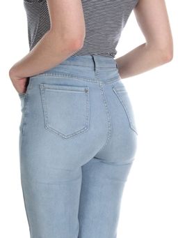10106 BLUE Джинсы короткие женские AMG JEANS