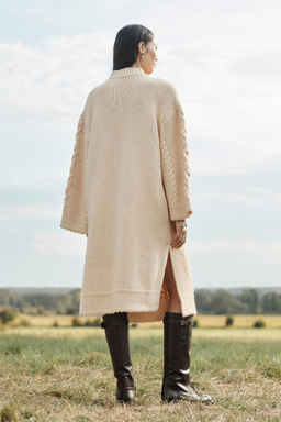 LIMITED EDITION LACE-UP KNIT PONCHO - Zara фото 2