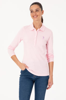 Kad_n Pembe Basic Polo Yaka Sweatsh_rt - U.s. polo assn фото 8