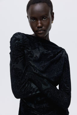 Top drapeado de punto - H&m фото 4